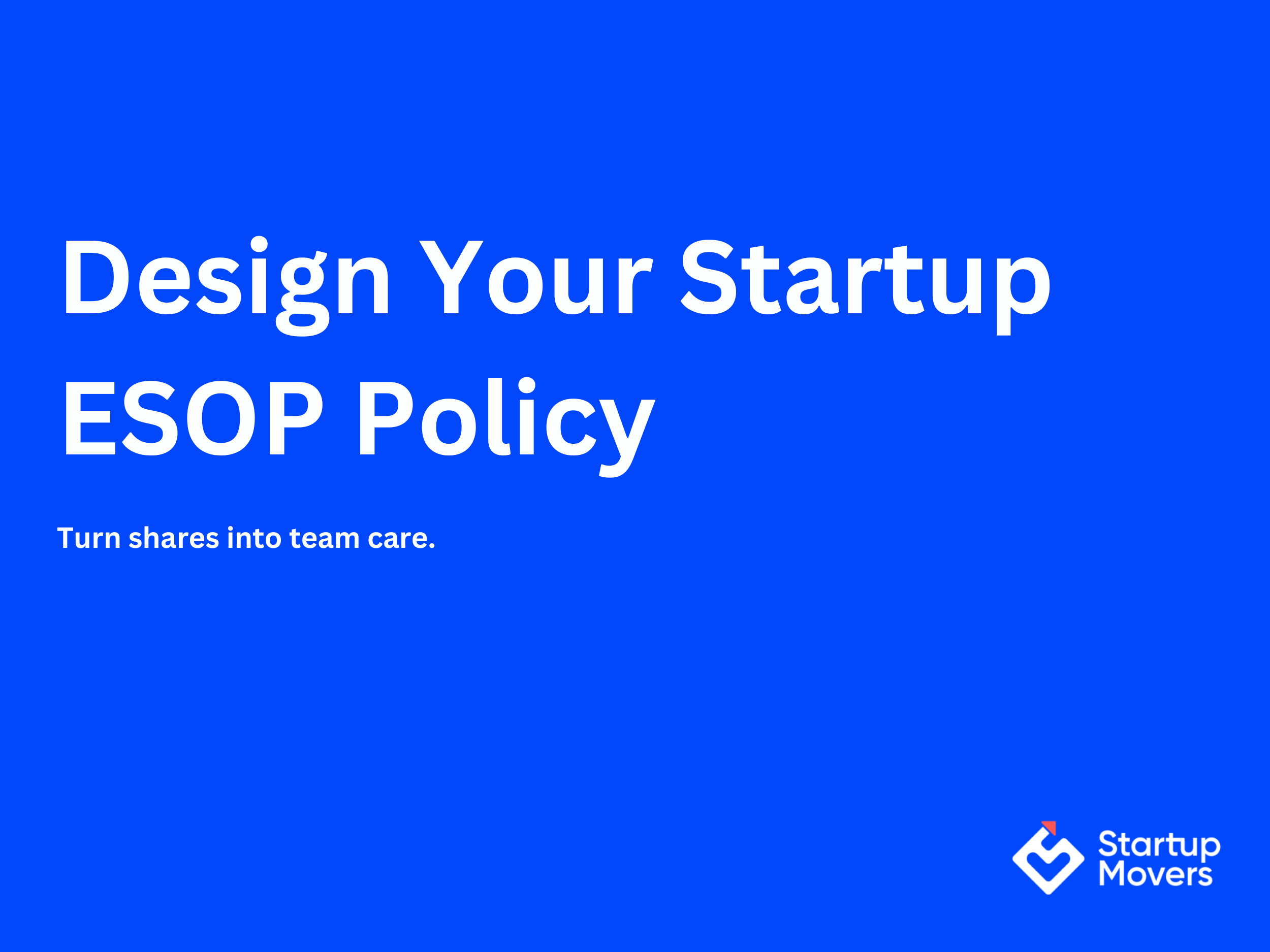 How to Design an ESOP for Startups in 2025: A Founder's Ultimate Guide